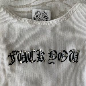 CHROME HEARTS WHITE TANK